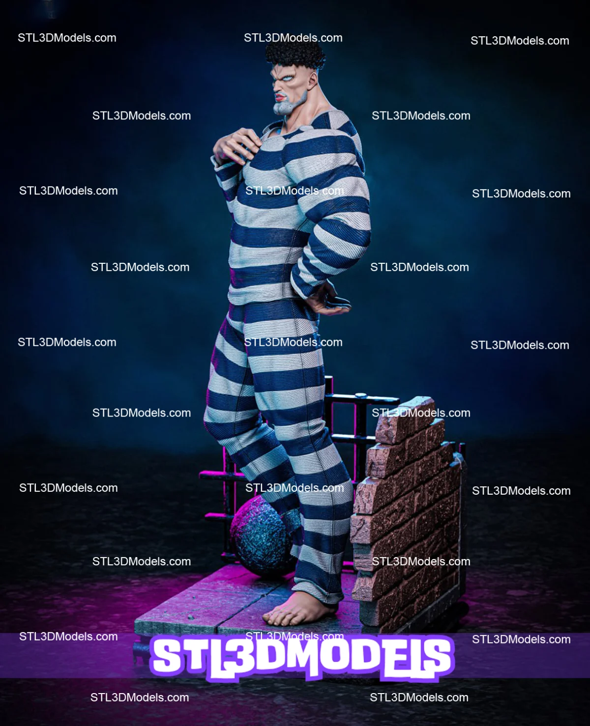 Puri-Puri Prisoner STL 3D Model 