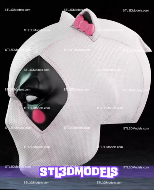 Hello Kittypool Mask STL 3D Model 
