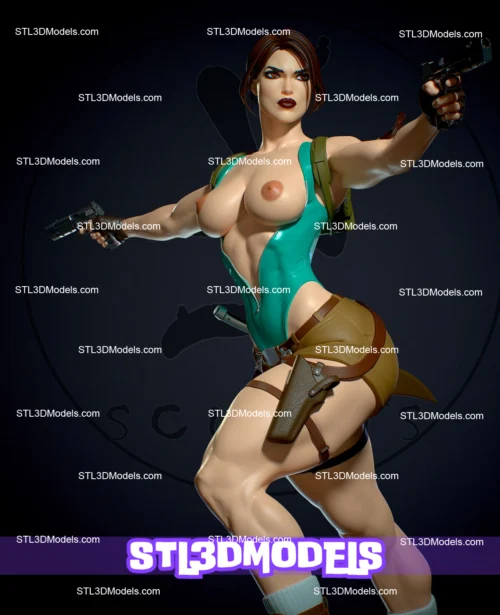 Lara Croft NSFW STL 3D Model 
