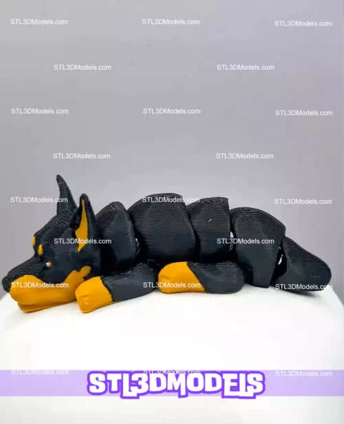 Flexi Dogs Keychain Bundle STL 3D Print Model 