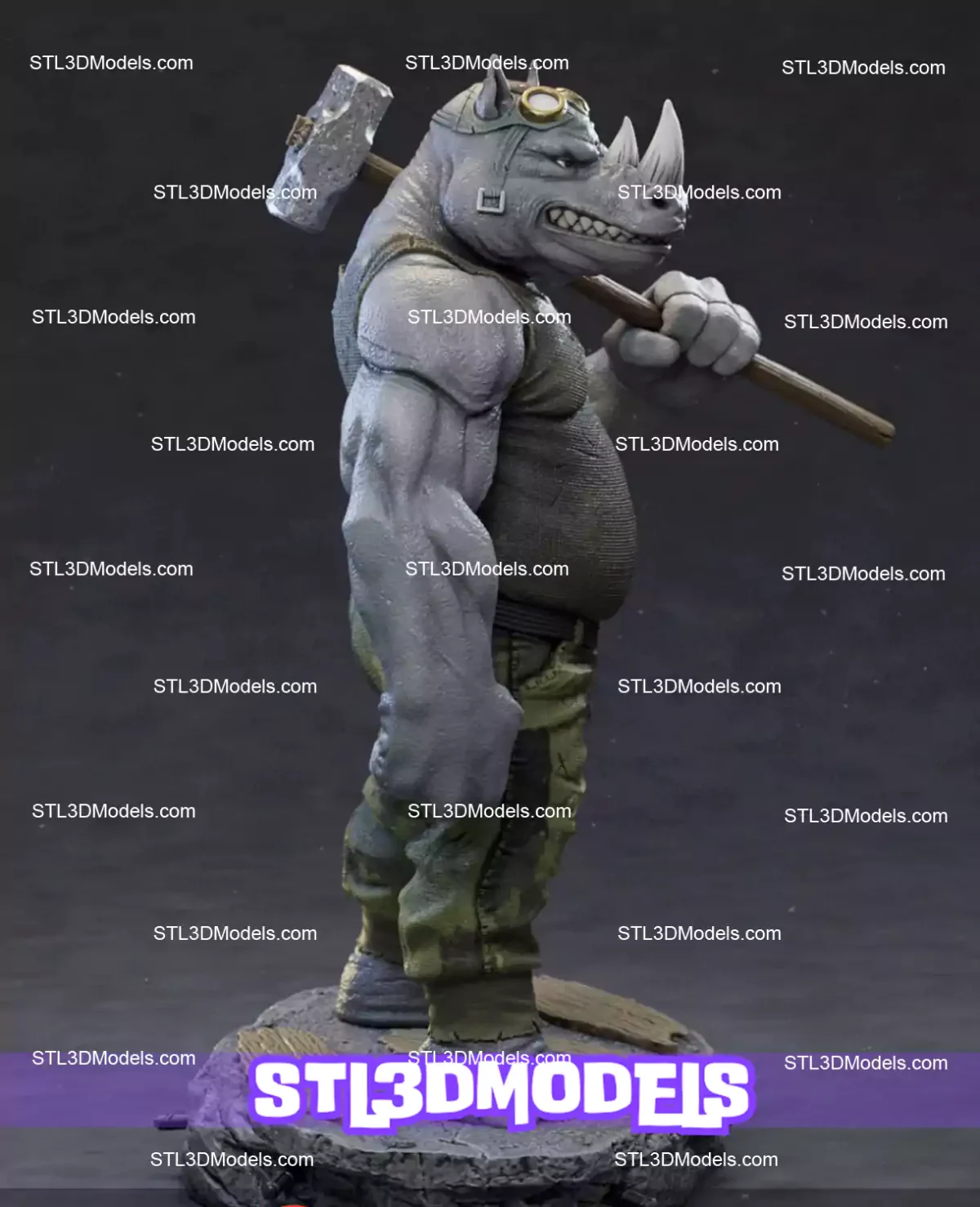 Rocksteady STL 3D Model