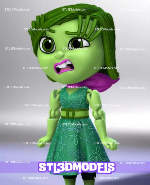 Disgust Inside Out 2 STL 3D Model 