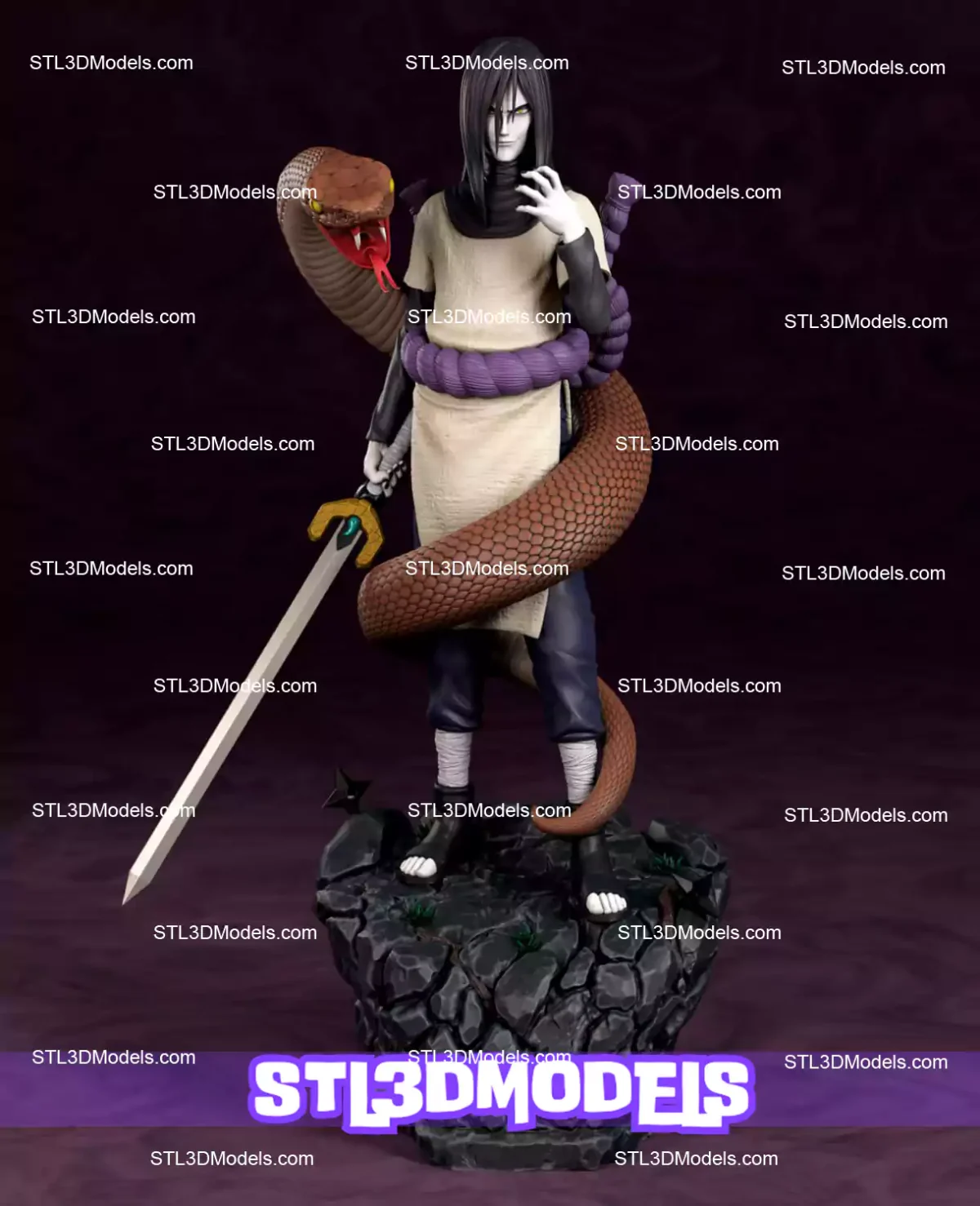 Orochimaru STL 3D Model 
