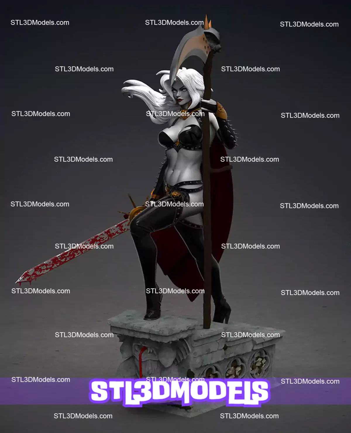 Lady Death STL 3D Model 