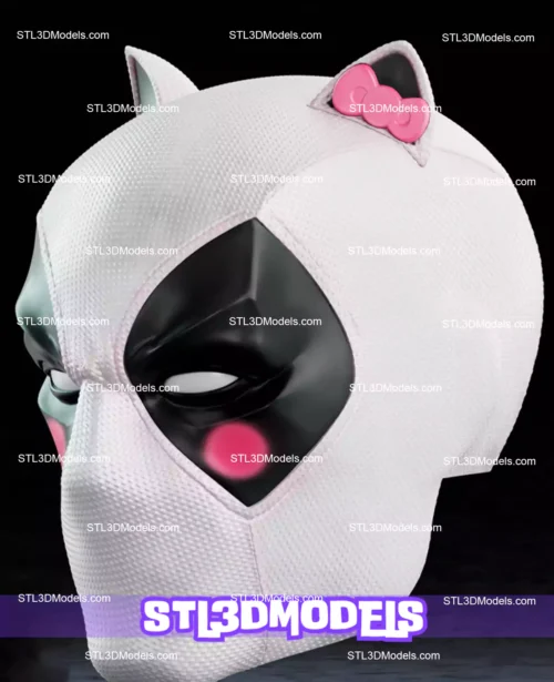 Hello Kittypool Mask STL 3D Model 