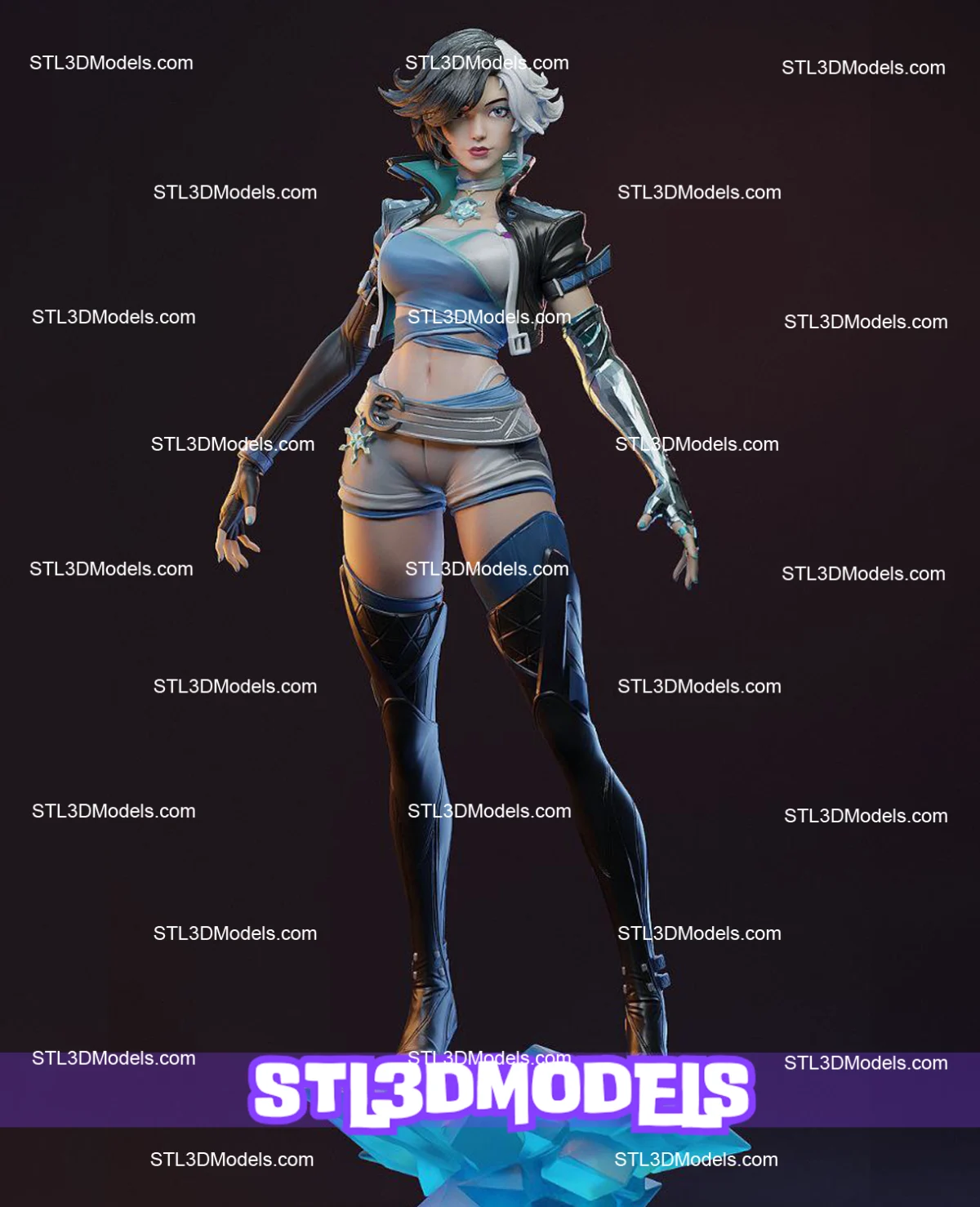 Luna Snow STL 3D Model 