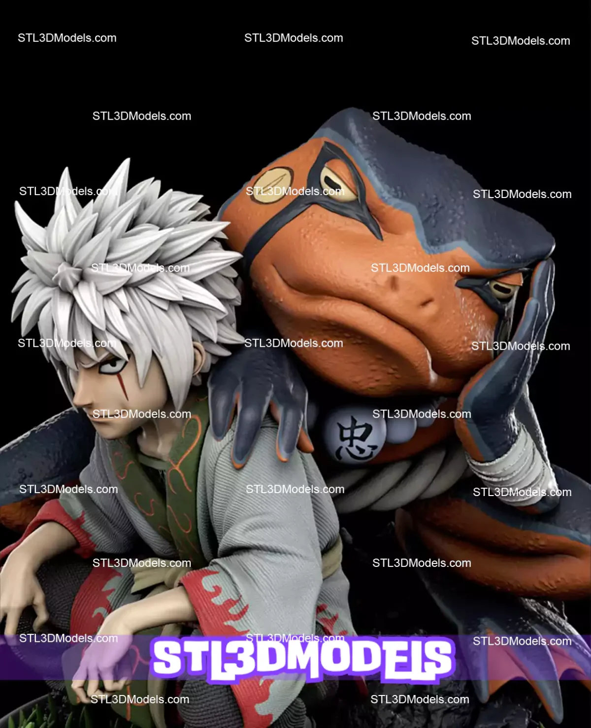 Young Jiraiya STL 3D Model 
