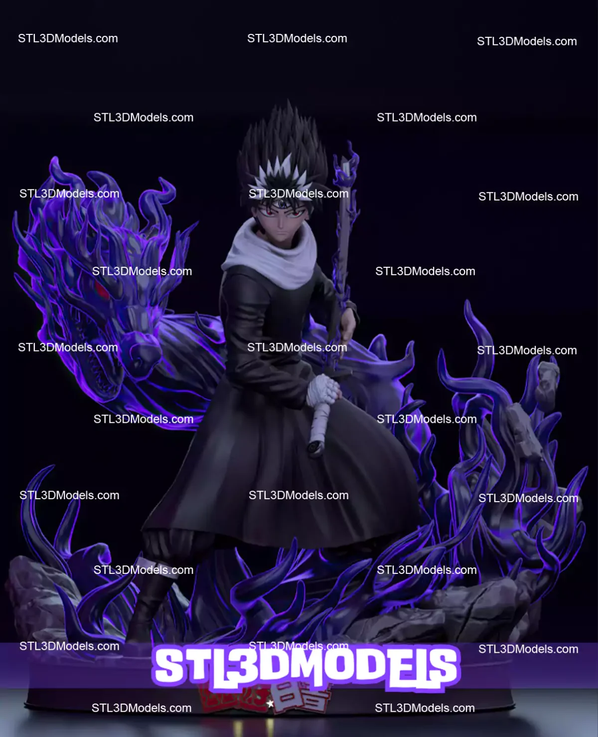 Hiei YuYu Hakusho STL 3D Model 
