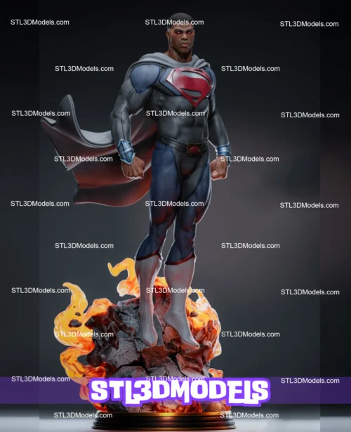 Val-Zod Black Superman STL 3D Model 