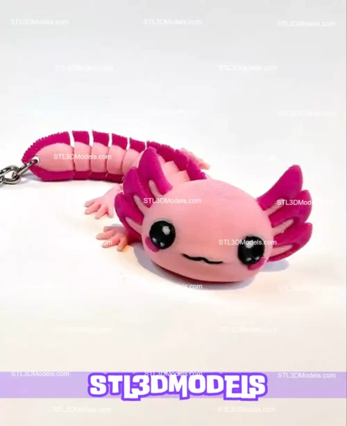 Baby Axolotl STL 3D Model 