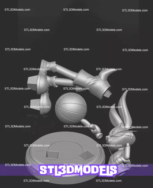 Bugs Bunny Space Jam STL 3D Model 