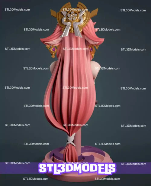 Yae Miko Bust STL 3D Model