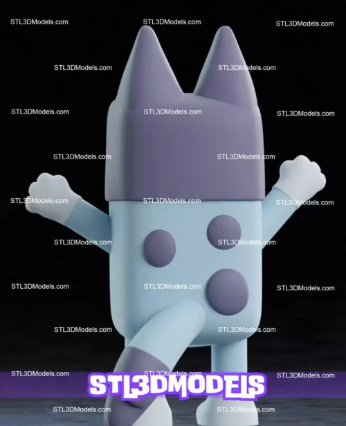 Life-Size Bluey STL 3D Model 