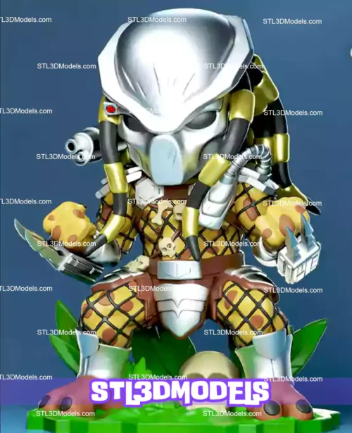 Predator Chibi STL 3D Model 