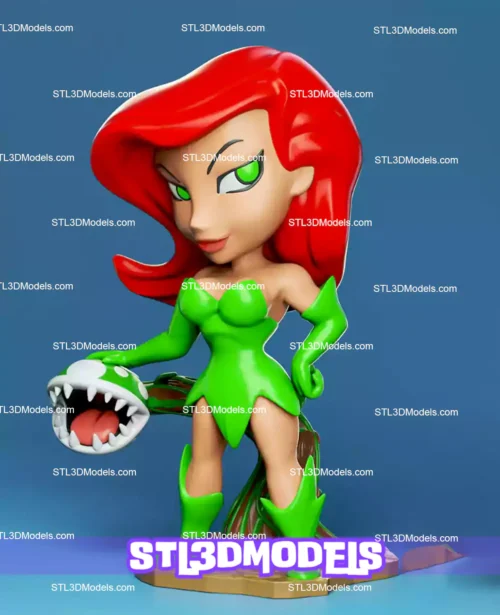 Poison Ivy Chibi STL 3D Model 