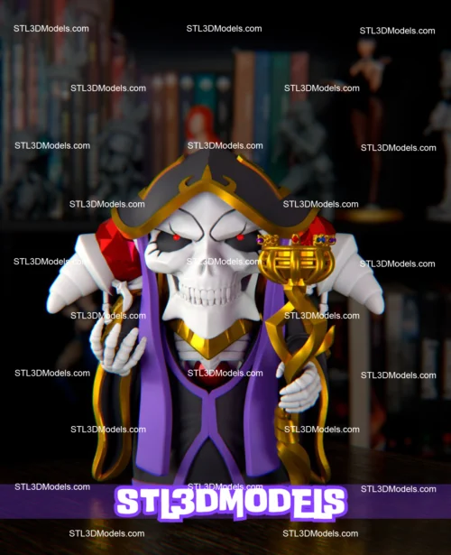 Ainz Ooal Chibi STL 3D Model 