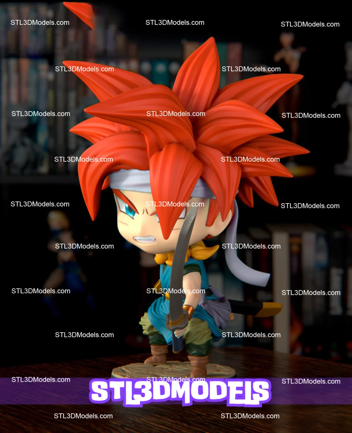 Chrono Trigger Chibi STL 3D Model 