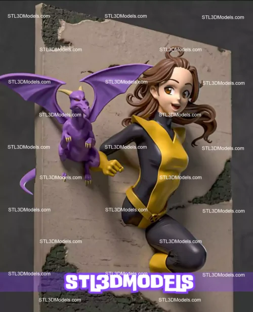 Kitty Pryde STL 3D Model 