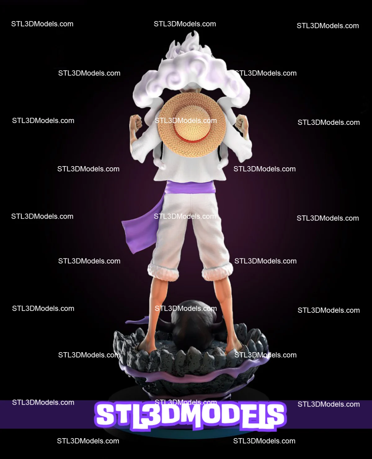 Luffy Gear 5 STL 3D Model 