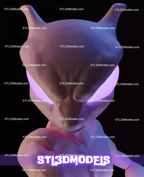 Mewtwo STL 3D Model 