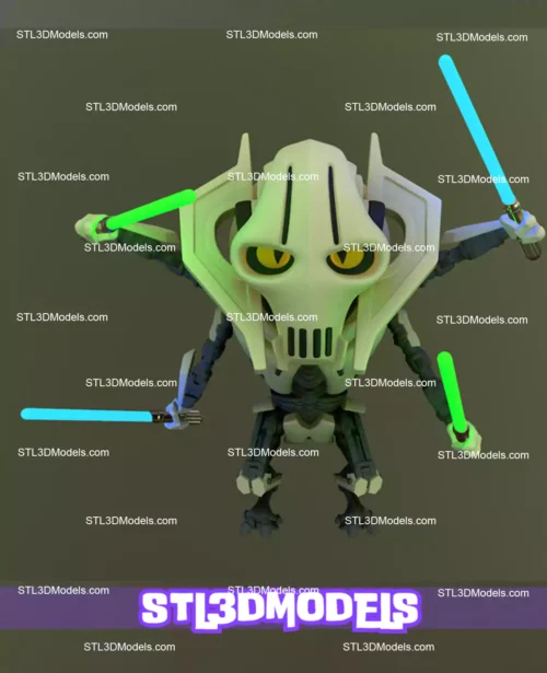 General Grievous Chibi STL 3D Model 