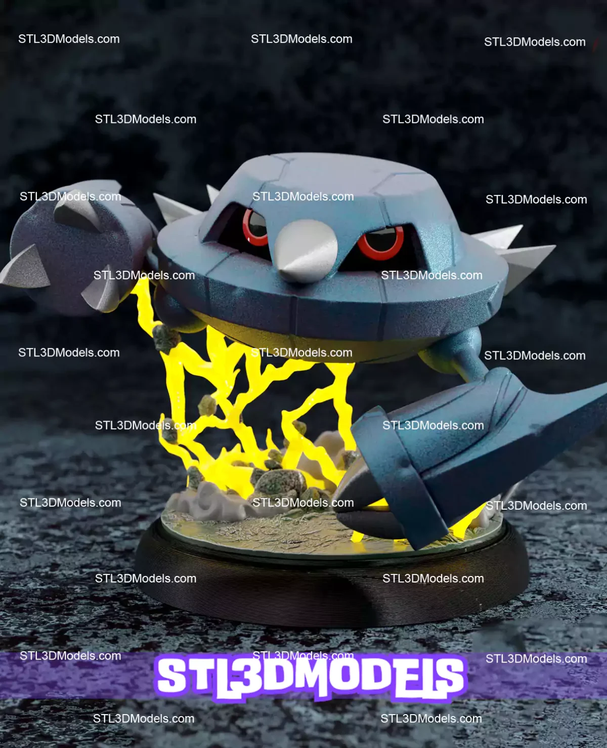Metagross Evolution STL 3D Model 