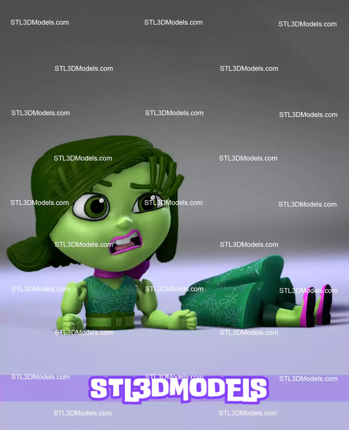 Disgust Inside Out 2 STL 3D Model 