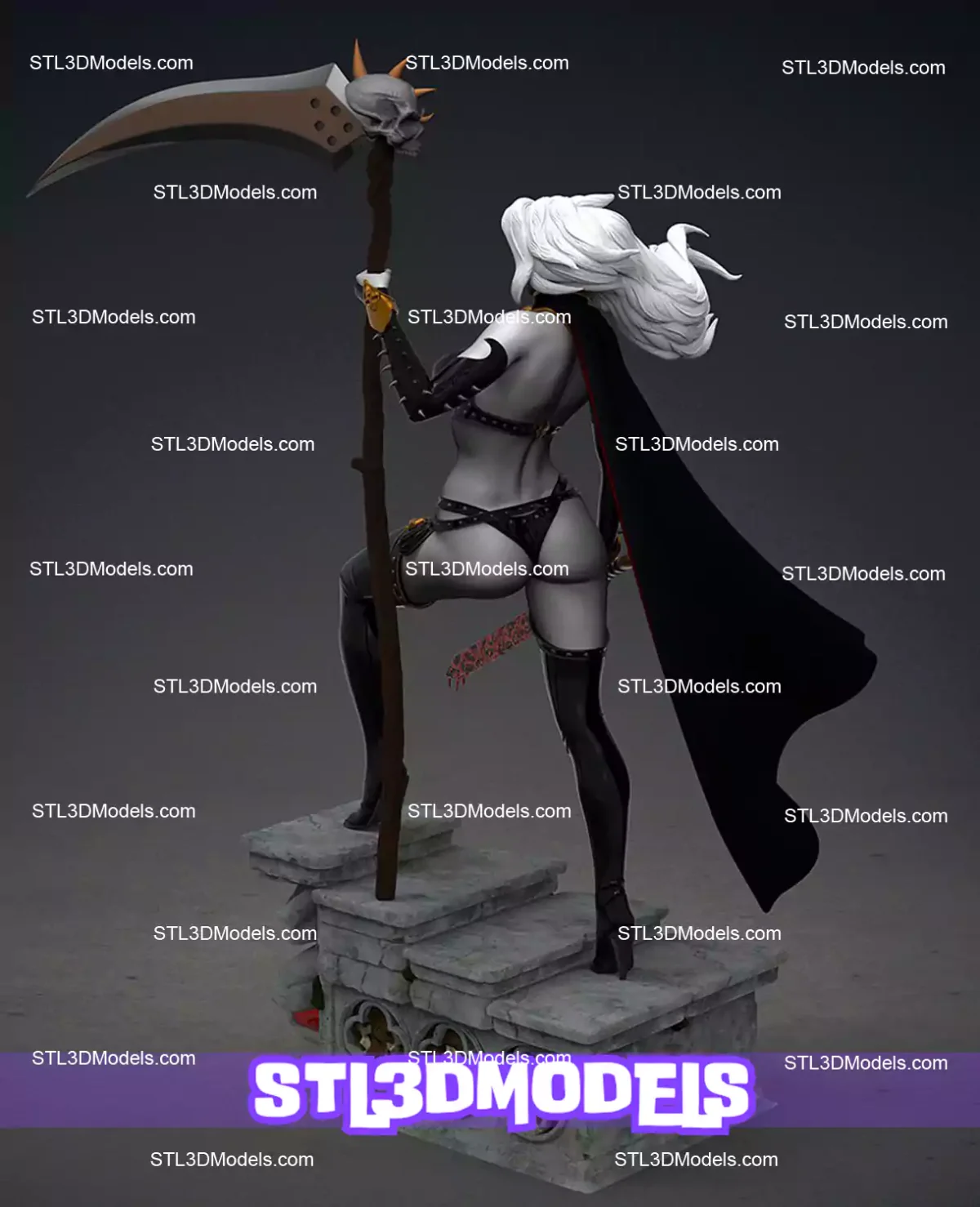 Lady Death STL 3D Model 