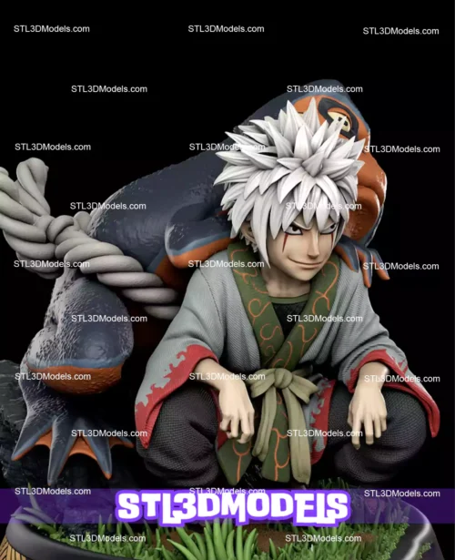 Young Jiraiya STL 3D Model 