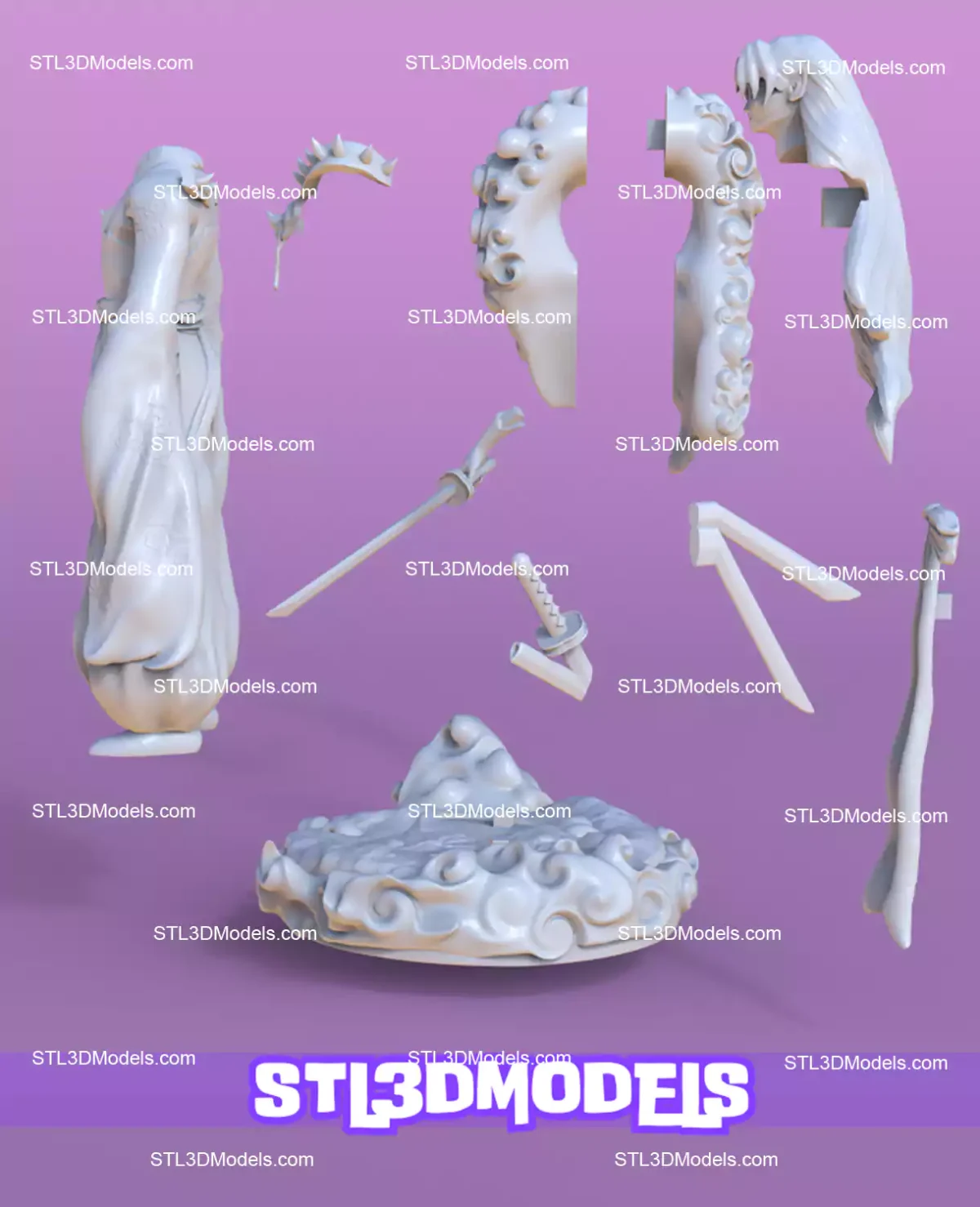 Sesshomaru STL 3D Model 