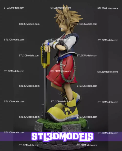Sora Kingdom Hearts STL 3D Model 