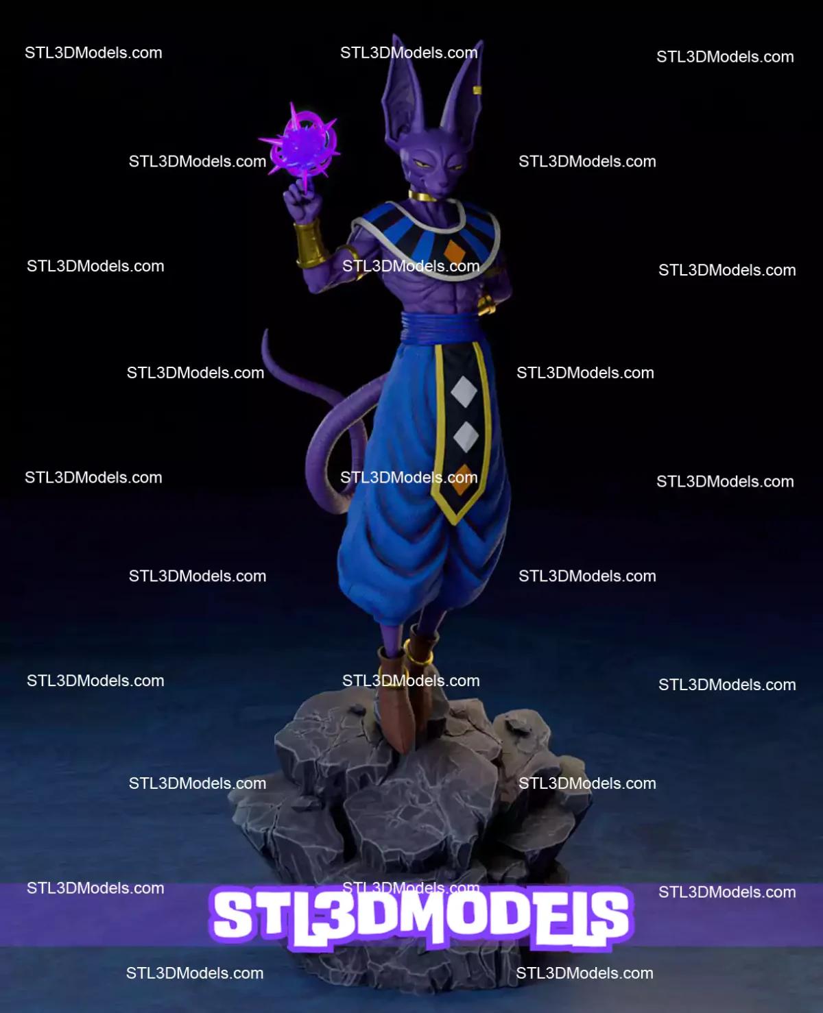 Beerus STL 3D Model 