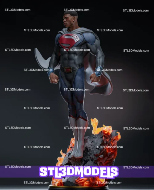 Val-Zod Black Superman STL 3D Model 