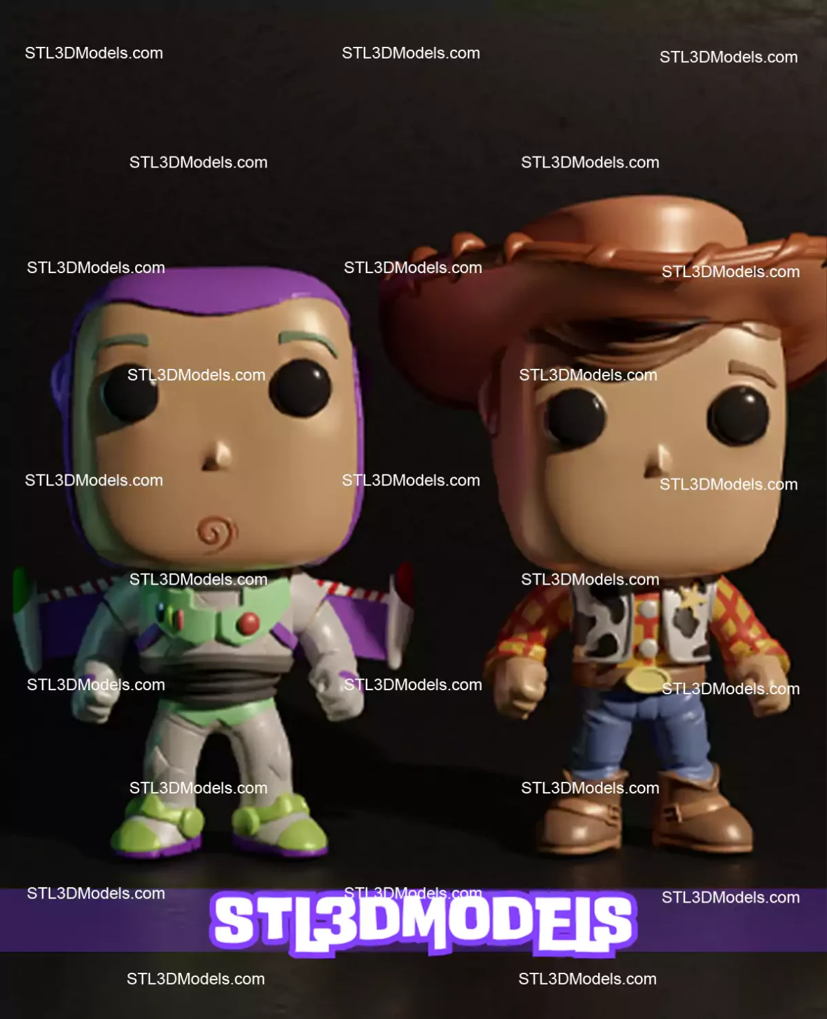 Toy Story Friends Funko STL 3D Model 