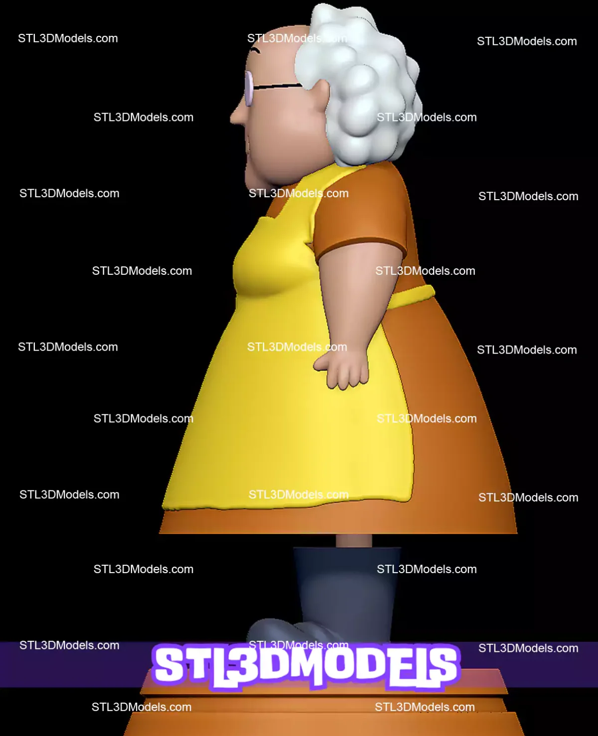 Muriel Bagge STL 3D Model 
