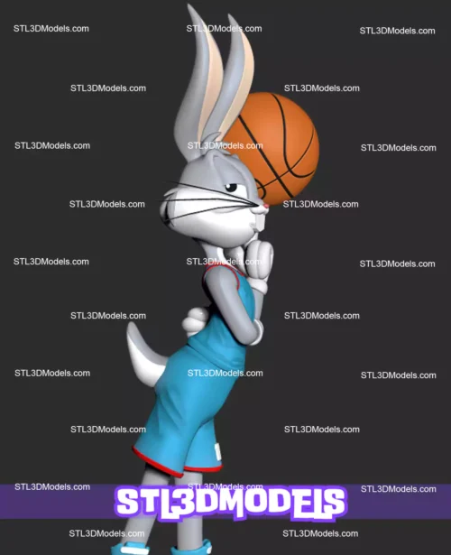 Bugs Bunny Space Jam STL 3D Model 