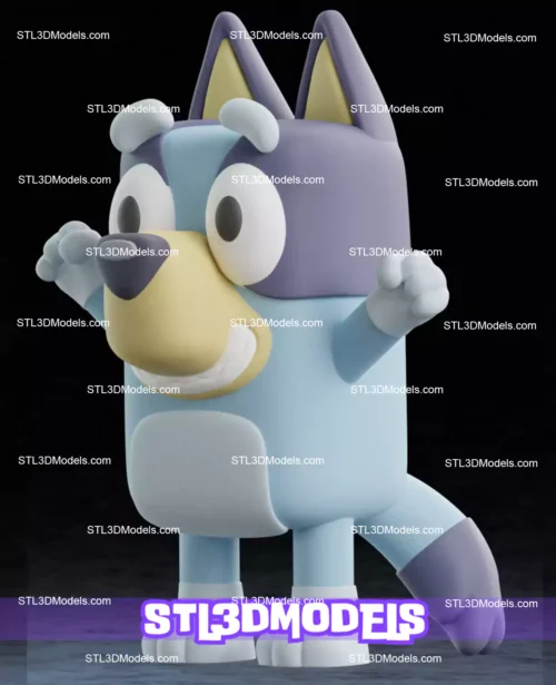 Life-Size Bluey STL 3D Model 