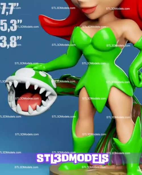 Poison Ivy Chibi STL 3D Model 