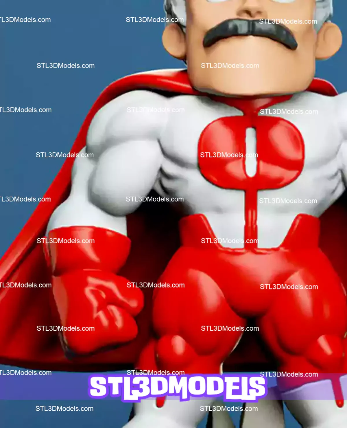 Omni Man Chibi STL 3D Model 