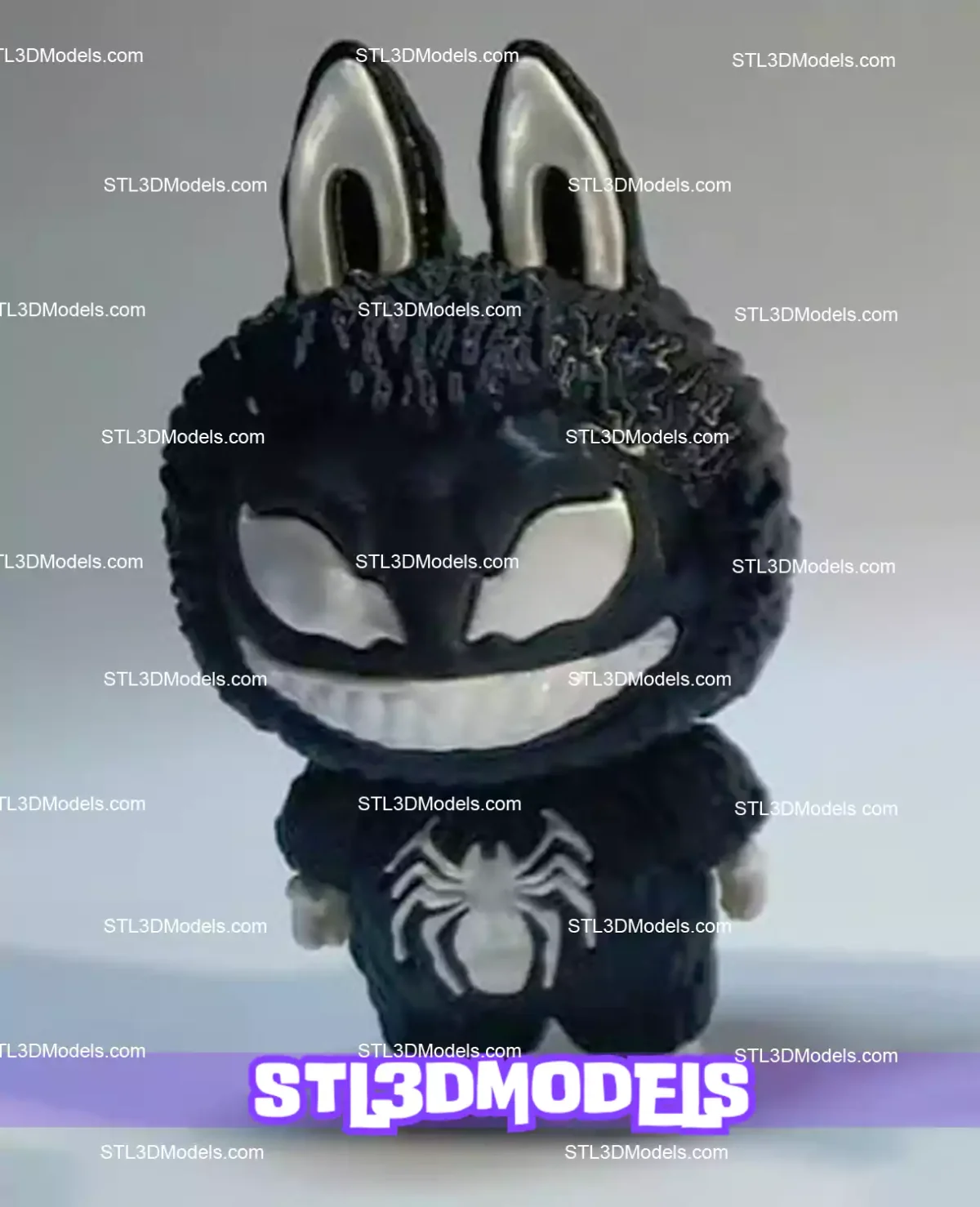 Labubu Venom STL 3D Model