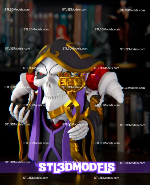 Ainz Ooal Chibi STL 3D Model 