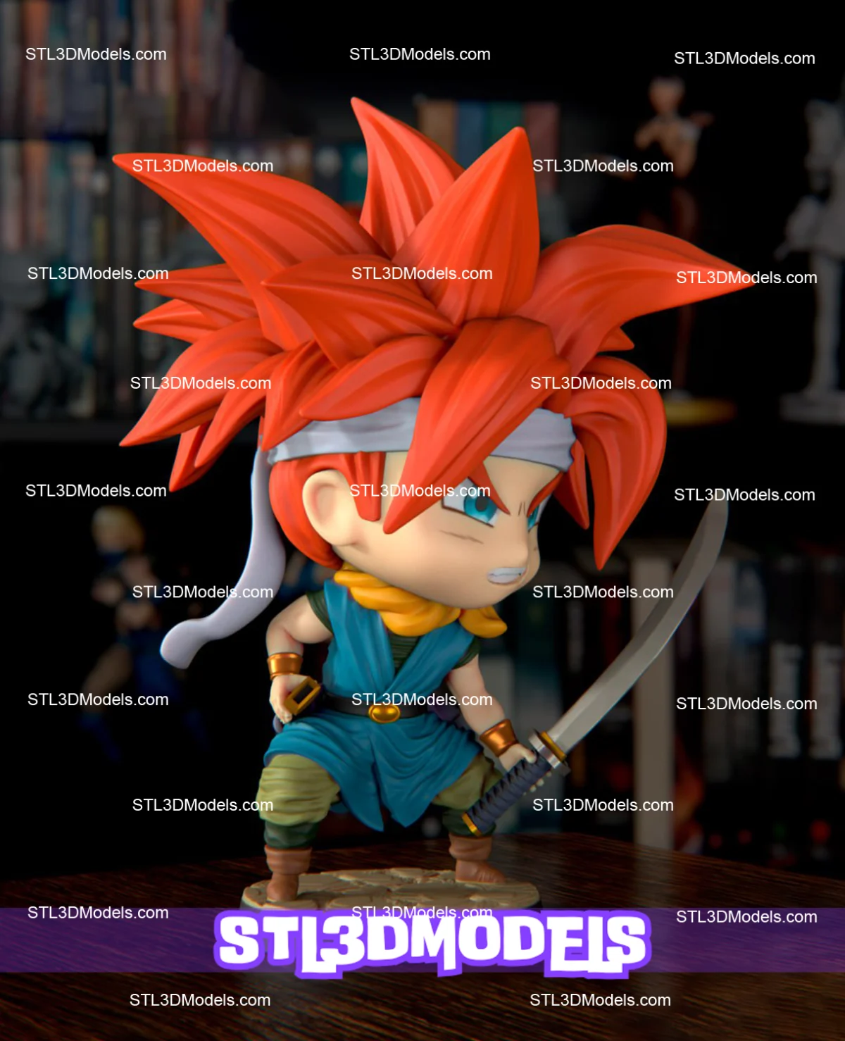 Chrono Trigger Chibi STL 3D Model 