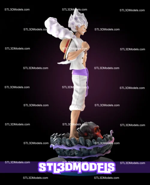Luffy Gear 5 STL 3D Model 