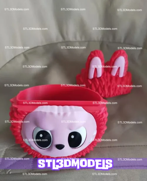 Labubu Storage Box STL 3D Model 