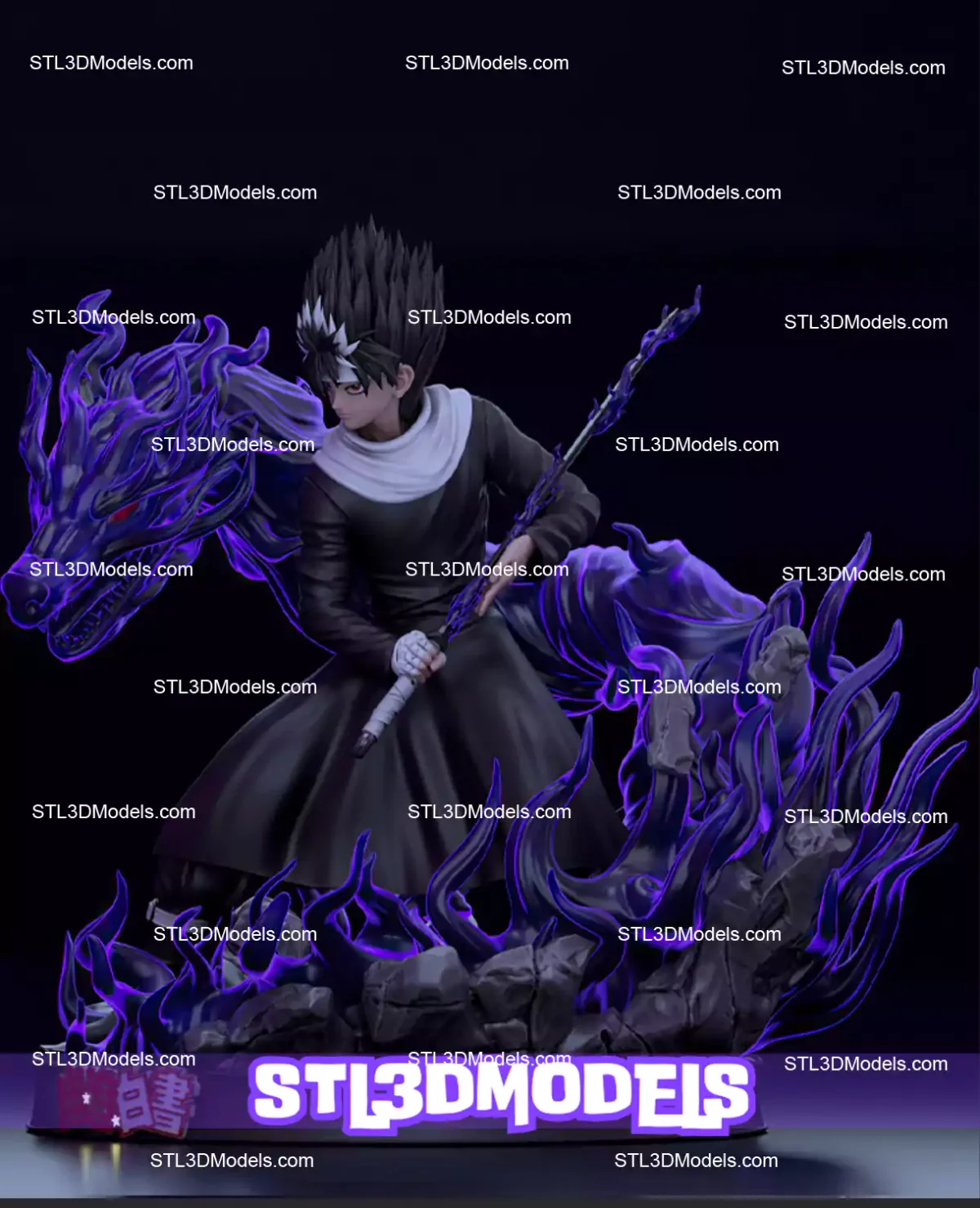 Hiei YuYu Hakusho STL 3D Model 