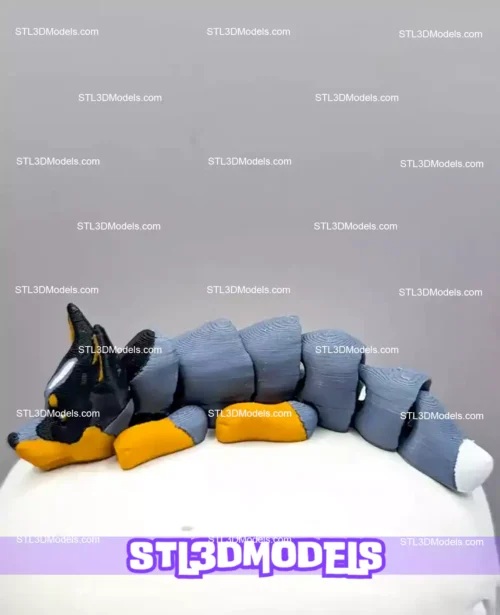 Flexi Dogs Keychain Bundle STL 3D Print Model 