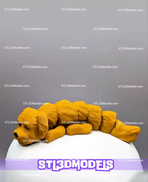 Flexi Dogs Keychain Bundle STL 3D Print Model 