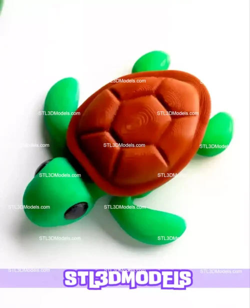Mini Cute Flexi Animal Fidget STL 3D Print Model 
