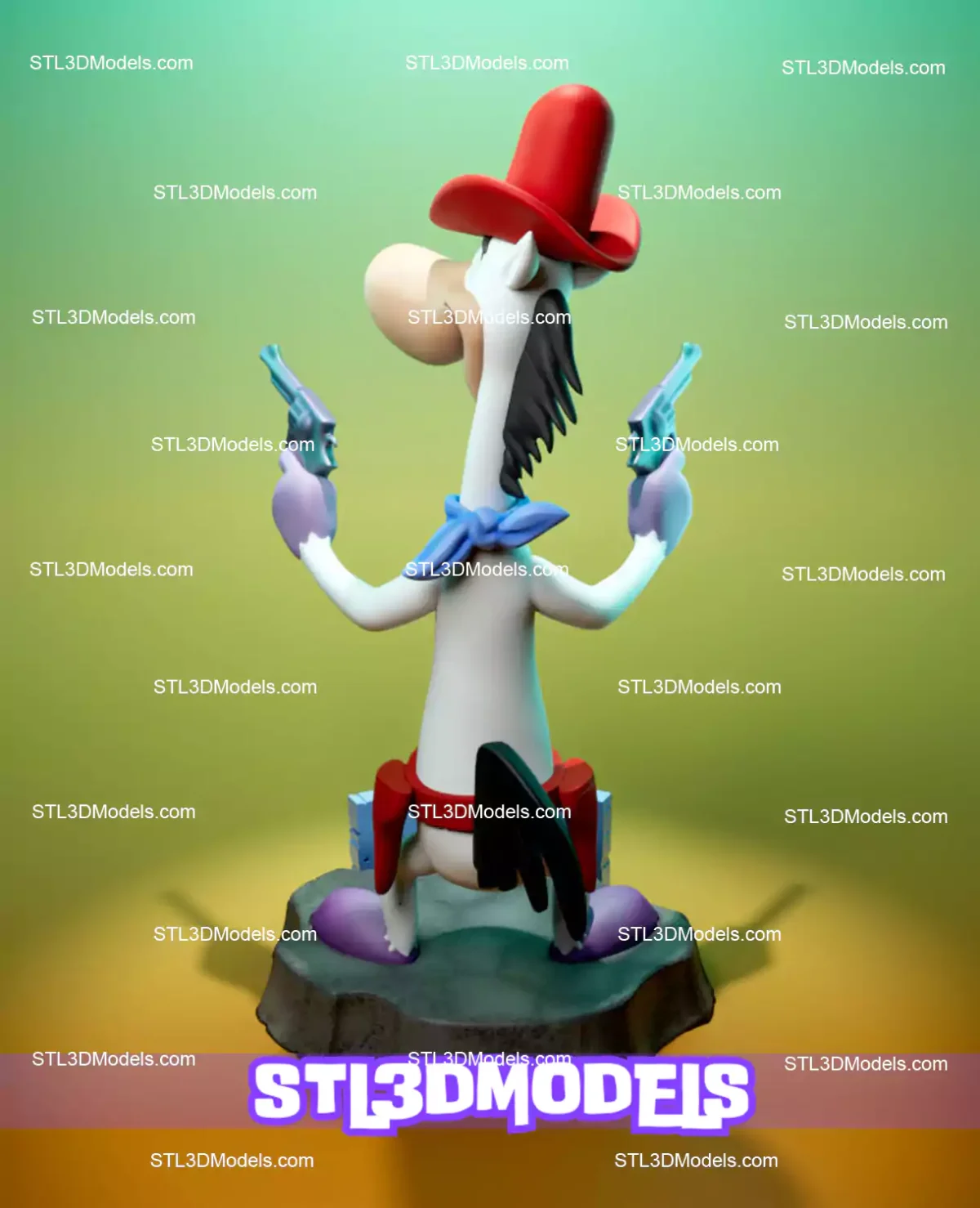 Quick Draw McGraw STL 3D Files