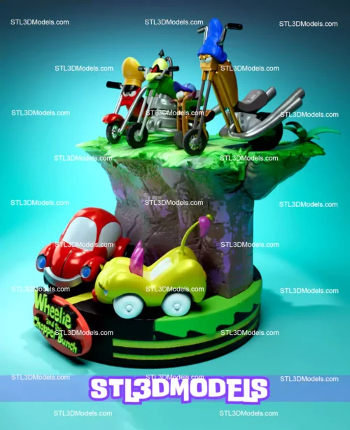 Wheelie and the Chopper Bunch STL Model